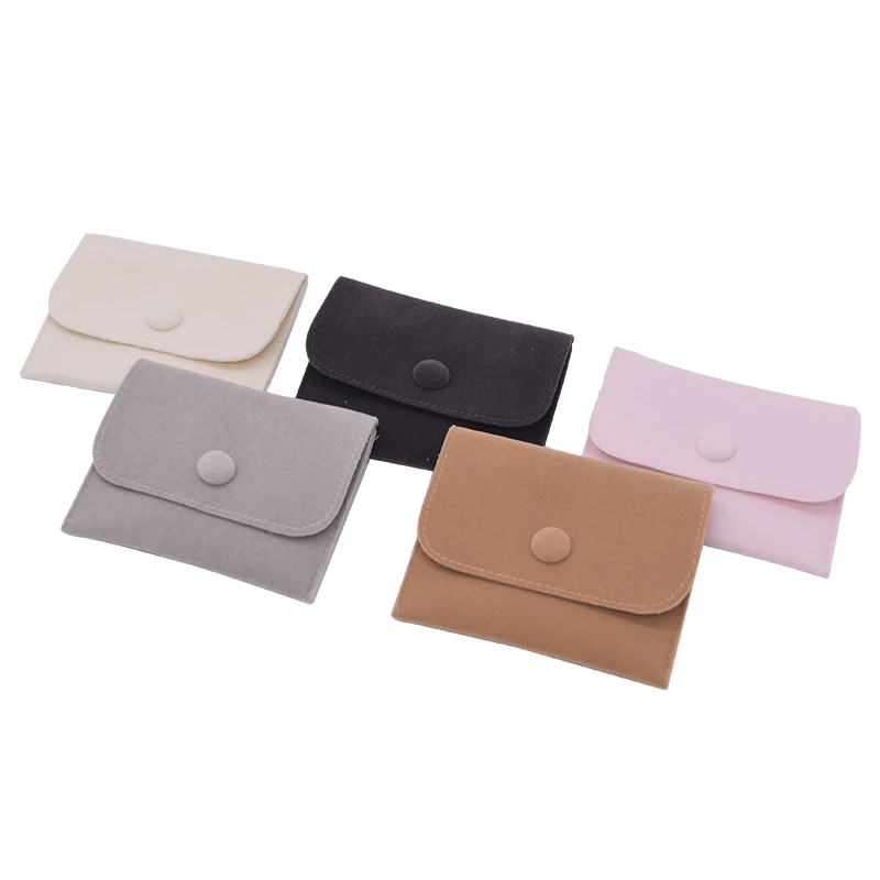 Custom Printed High Quality Suede Cotton Bracelet Jewelry Packaging Pouch