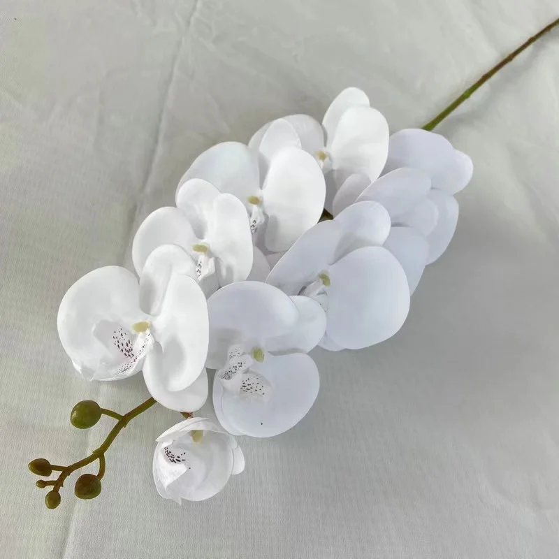 French phalaenopsis Single Stem Wholesale Real Touch White Orchid Flowers Artificial Purple Orchids For Wedding home Decor