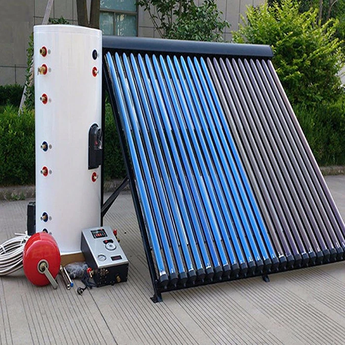 High Pressure Heat Pipe Solar Panel System Evacuated Tube Solar Hot Water Heating for Bathroom