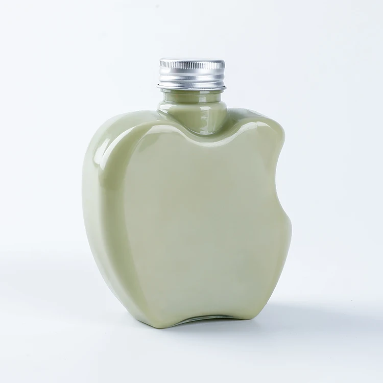Empty Custom Food Grade Plastic Apple Drink Juice Clear Bottles 250ml 400ml