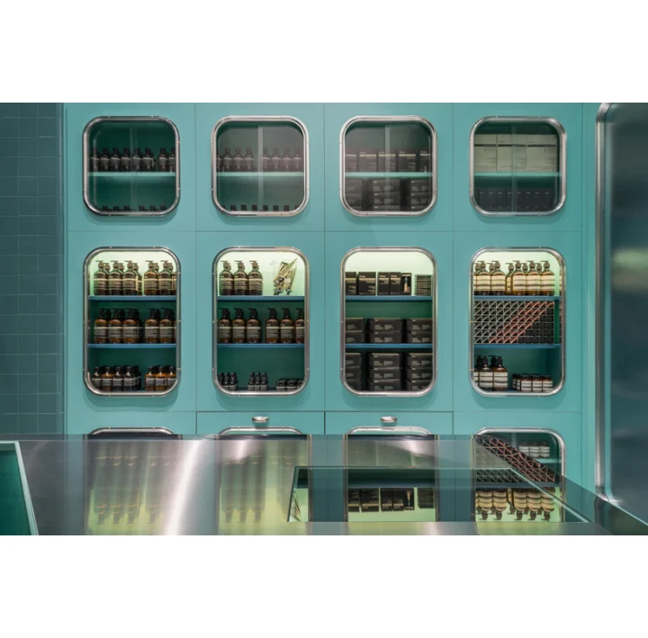 Makeup Display Cabinet and Perfume Kiosk for Cosmetic Shop Furniture Design OEM