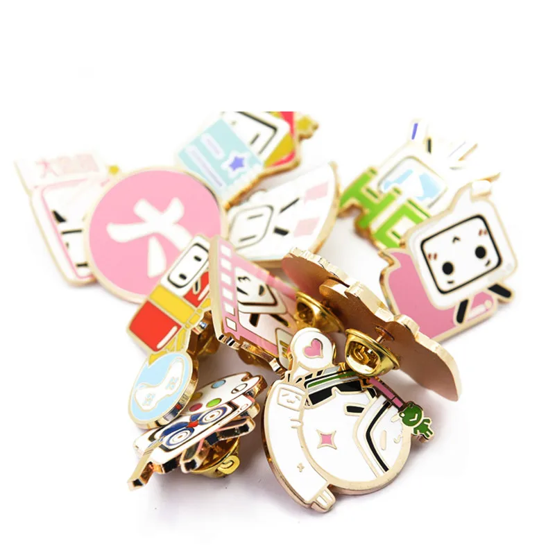 Custom Logo Badge Enamel Promotional Advertising Metal Badge