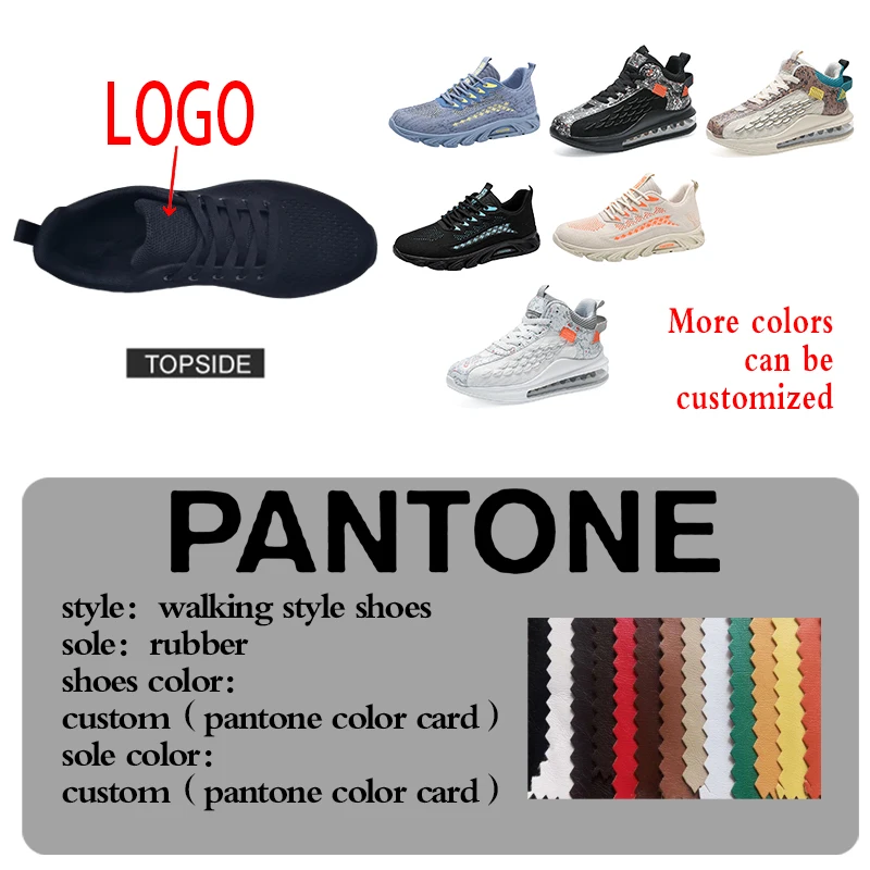 Custom Design Men Shoe Wholesale Shoes Trainers Big Size Mens Fitness Walking Skateboarding Shoes Custom Sneakers