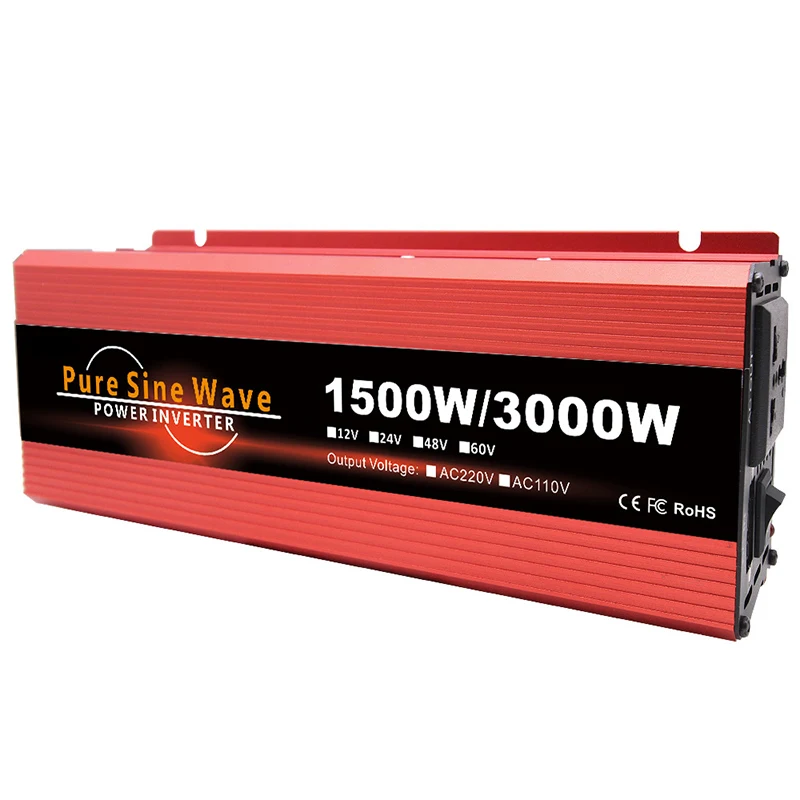 High Quality 3000W Portable Inverter DC12V Solar Car Power Converter 1600W 2000W Vehicle Tools for Home Use