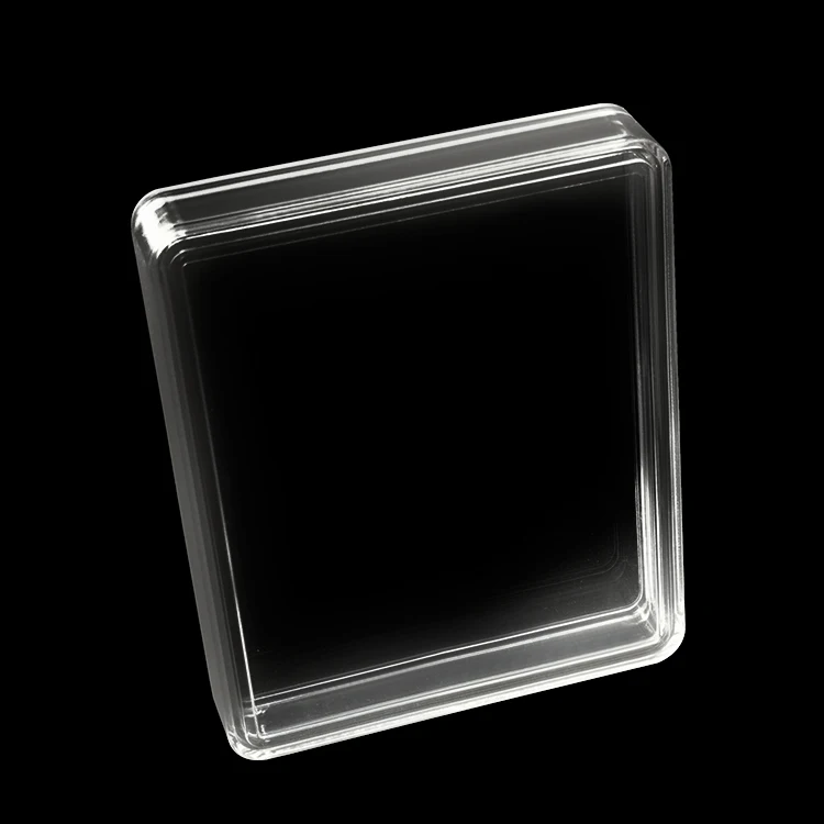Transparent Acrylic Square 41mm Speed Match American Silver Eagle Coin Capsule Display Stand