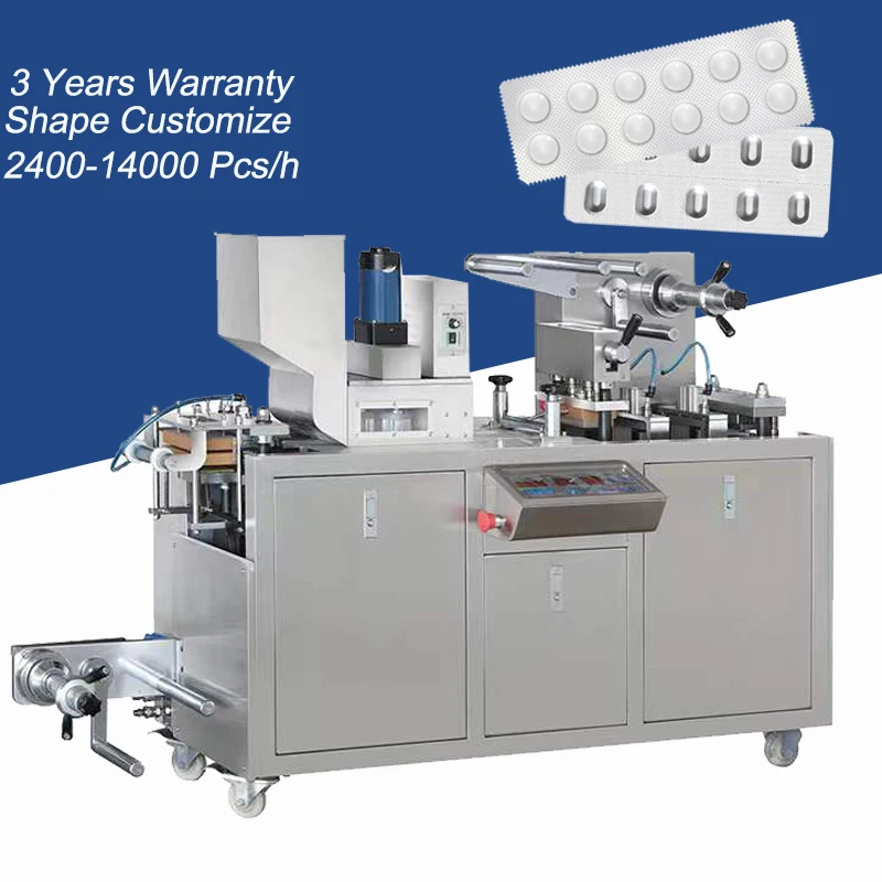 DPB-80 Automatic Tablet Blister Packaging Machines Pill Soft Gel Capsule Blister Packing Machine