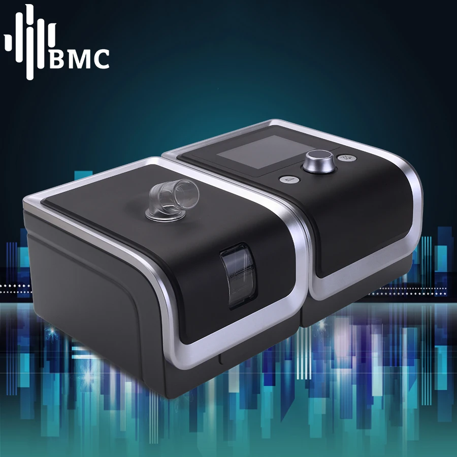 
BMC Bilevel CPAP GII BPAP Y-30T Therapy Apnea COPD Breath Support with Hose Humidifier One-key Operation Sleep Data Analyse 