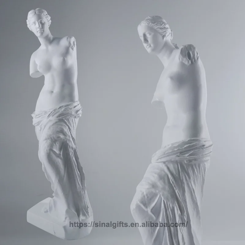 Modern New Roman High Quality Polyresin Greek Venus De Milo God Desktop Marble Mythology Lady Sculpture Statue