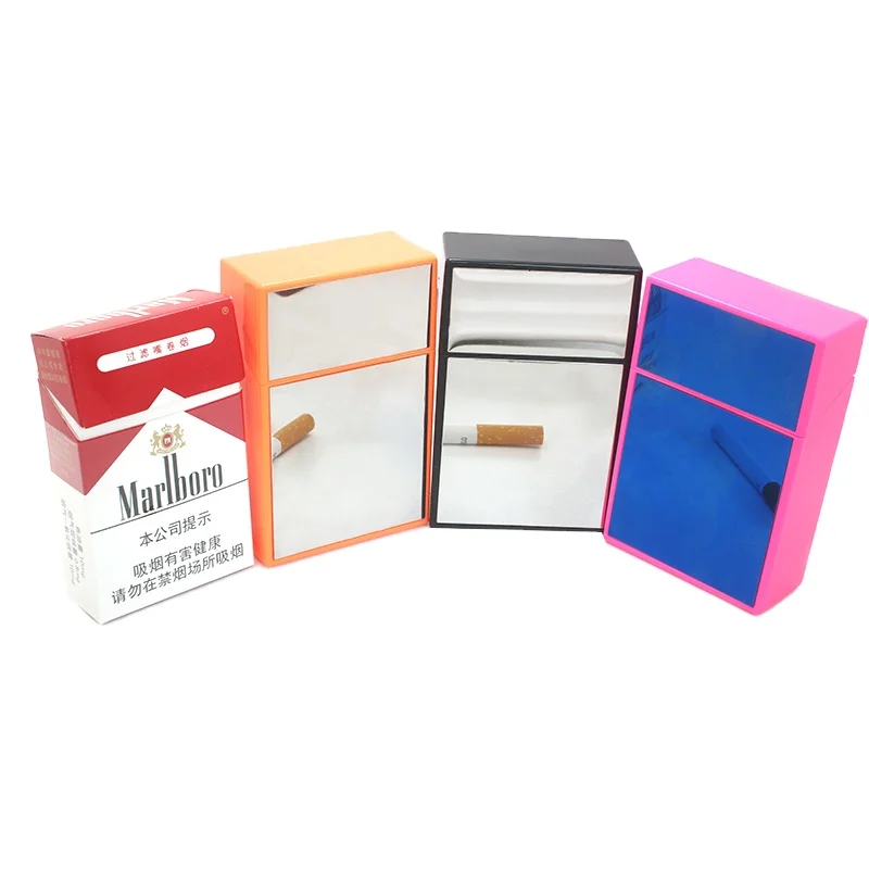 New design fancy mirror woman plastic cigarette box tobacco holder