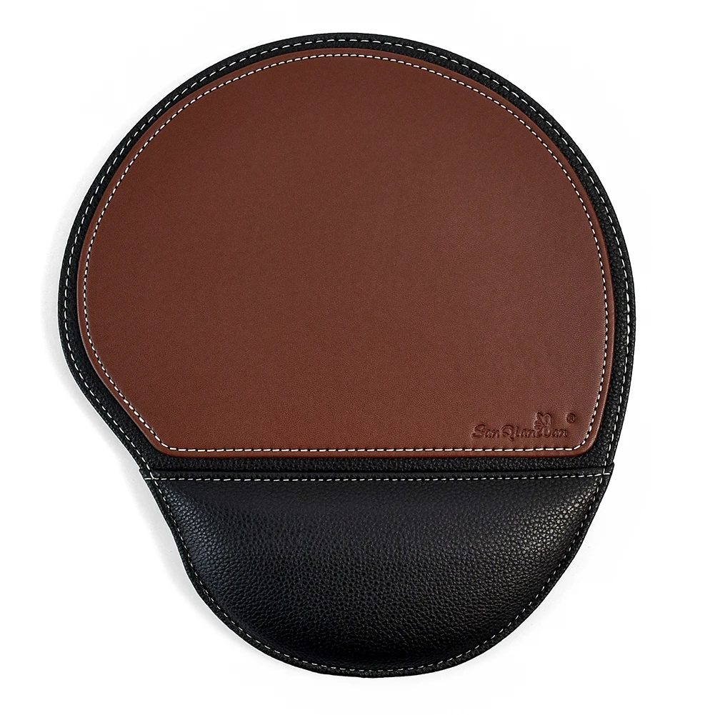 promotion gifts Customized Wholesale Pu Leather Mouse Pad With personal Logo luxury mouse mat office accessories