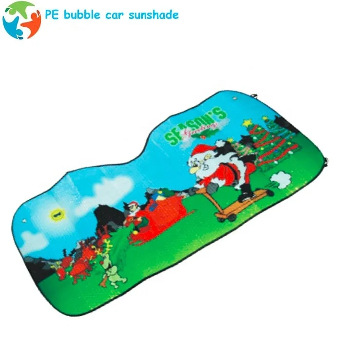 Reflective PE bubble sunscreen universal 130x60 cm car front window sunshade