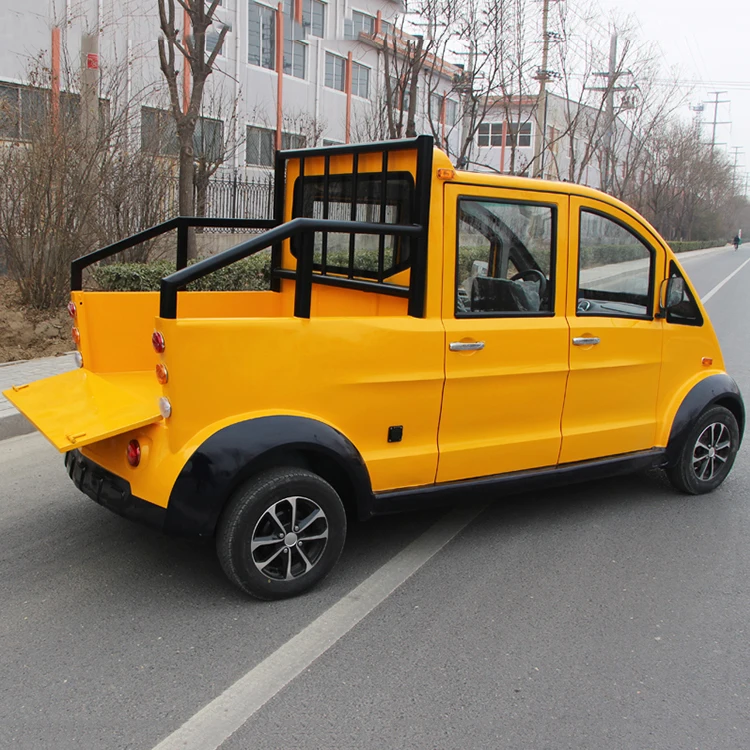 Electric Pickup Sightseeing Vehicle Scenic Sightseeing Electric Pickup Patrol Car Double Rows Of Electric Cargo Truck