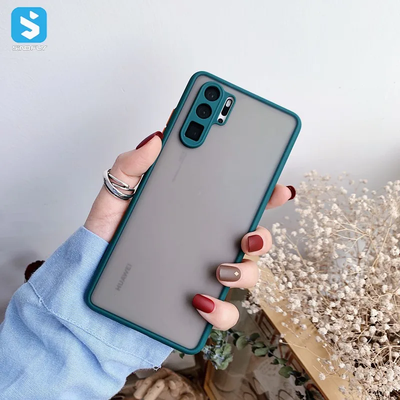 Hot sale phone accessories TPU PC Matte phone case for IPhone for Samsung for Huawei P30 Pro