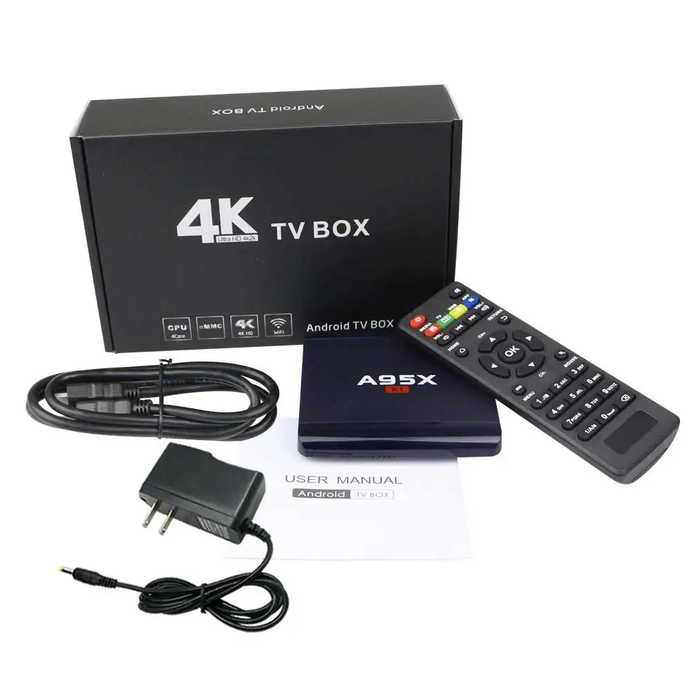 
A95X R1 Android TV Box 4K HD Smart Media Player Amlogic S905W RAM 1G ROM 8G WiFi Home Theater Internet TV 