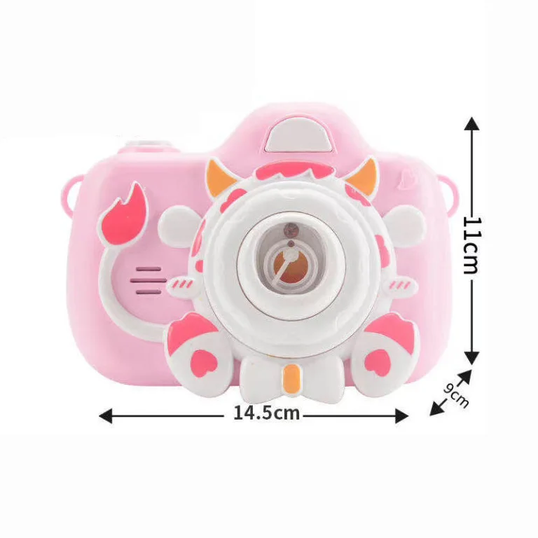 Cute Kitten Camera Bubble Maker - Automatic Bubble Blower for Toddlers, 1000+ Bubbles per Minute