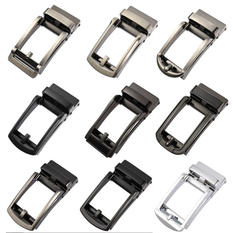 Custom Logo Designer Business Adjustable Automatic Buckle Real Cow Leather Ratchet Belt Men Black Brown Genuine Leather Belts