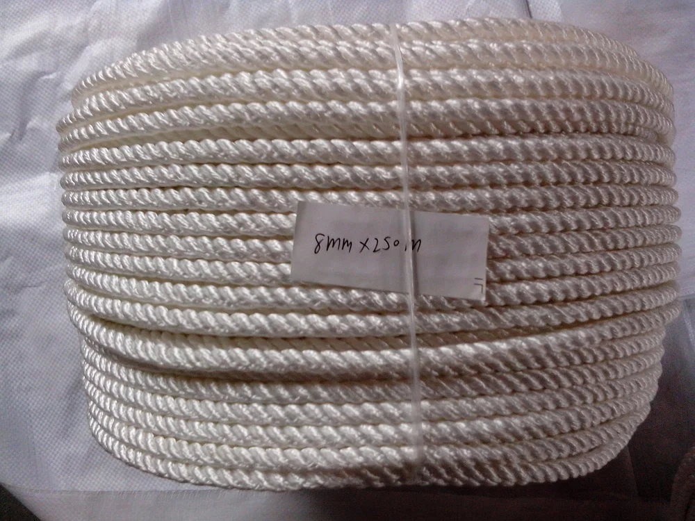hot sale high duty nylon 3-strand rope