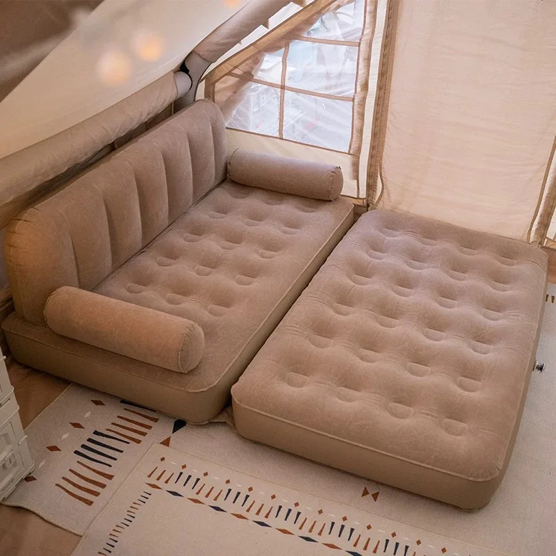 Inflatable Furniture Set with Pull Out Sofa Chair Air Bed Mattress and Pull Out Sofa Bed Sleep Away Futon Couch