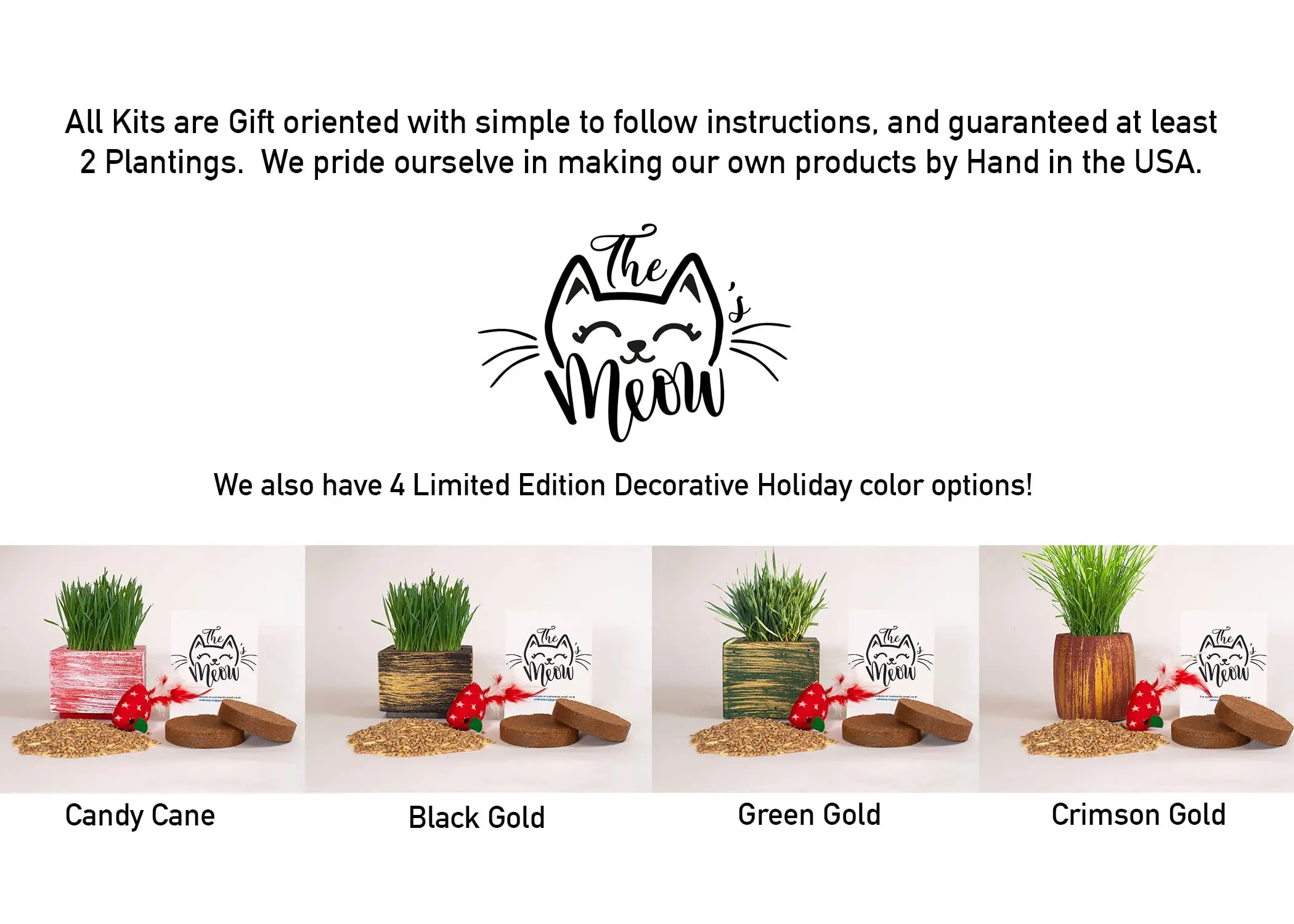 Organic Cat Grass Soil And  Cat Grass Growing Kit Disposable  Toy Gift To Cats