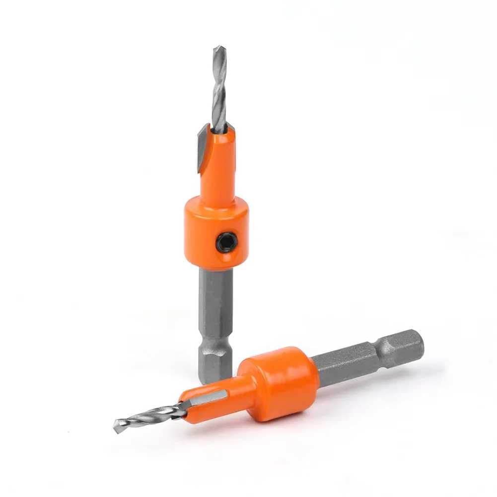 1pcs Hex Shank TCT Woodworking Countersink Router Bit Set Screw Extractor for Wood Milling Cutter