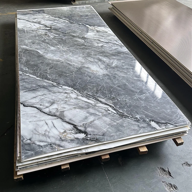 Wood plastic composite bamboo charcoal wood veneer wall panel PVC natural wood veneer door