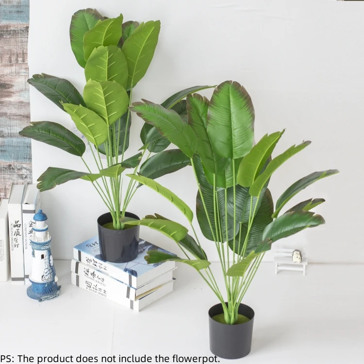 LORENDA YBJY01 Cheap Branch Without Pot New Artificial Plants Traveler Plastic Banana Tree Palm