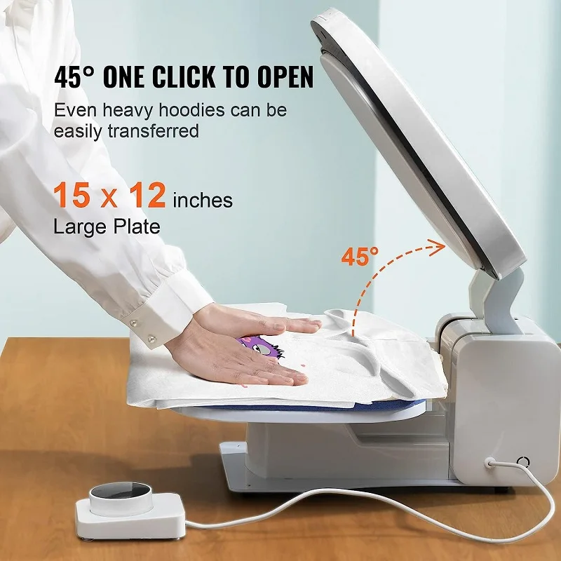 Freesub New Arrivals Full Automatic 29 X 38 Tshirt Heat Press Machines T Shirt logo printing machine for small business F380