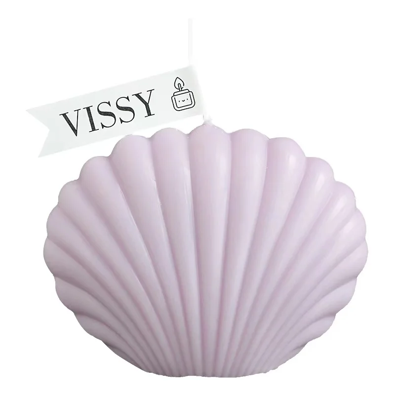 Guangzhou Kiwitech OEM/ODM Service Low MOQ Smokeless Pouring Natural Cute Seashell Sea Shell Candle