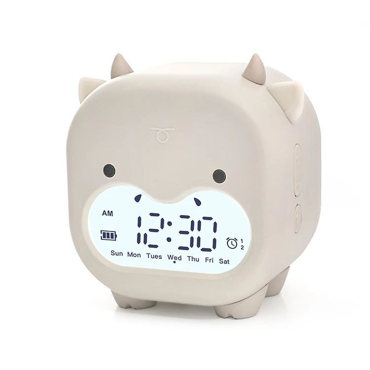 China Made New Product Hot Sale Nordic Wake Up Light Alarm Voice Controlled Smart Clock
