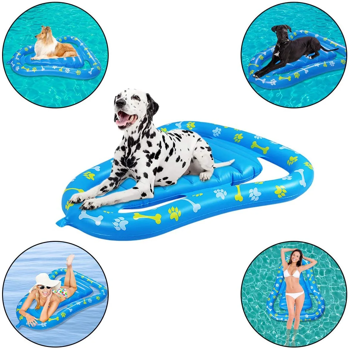 A04 Shaped dog swimming pool play summer hot sale inflatable swimming floating mattress for pet inflatable pool floats for dog