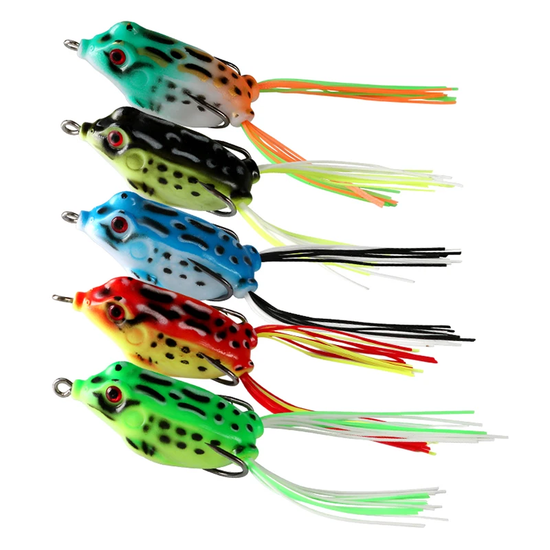 Factory Price Frog Lure Soft Plastic Frog Lures Topwater Soft Fishing Frog Lure Artificial Bait For Fishing