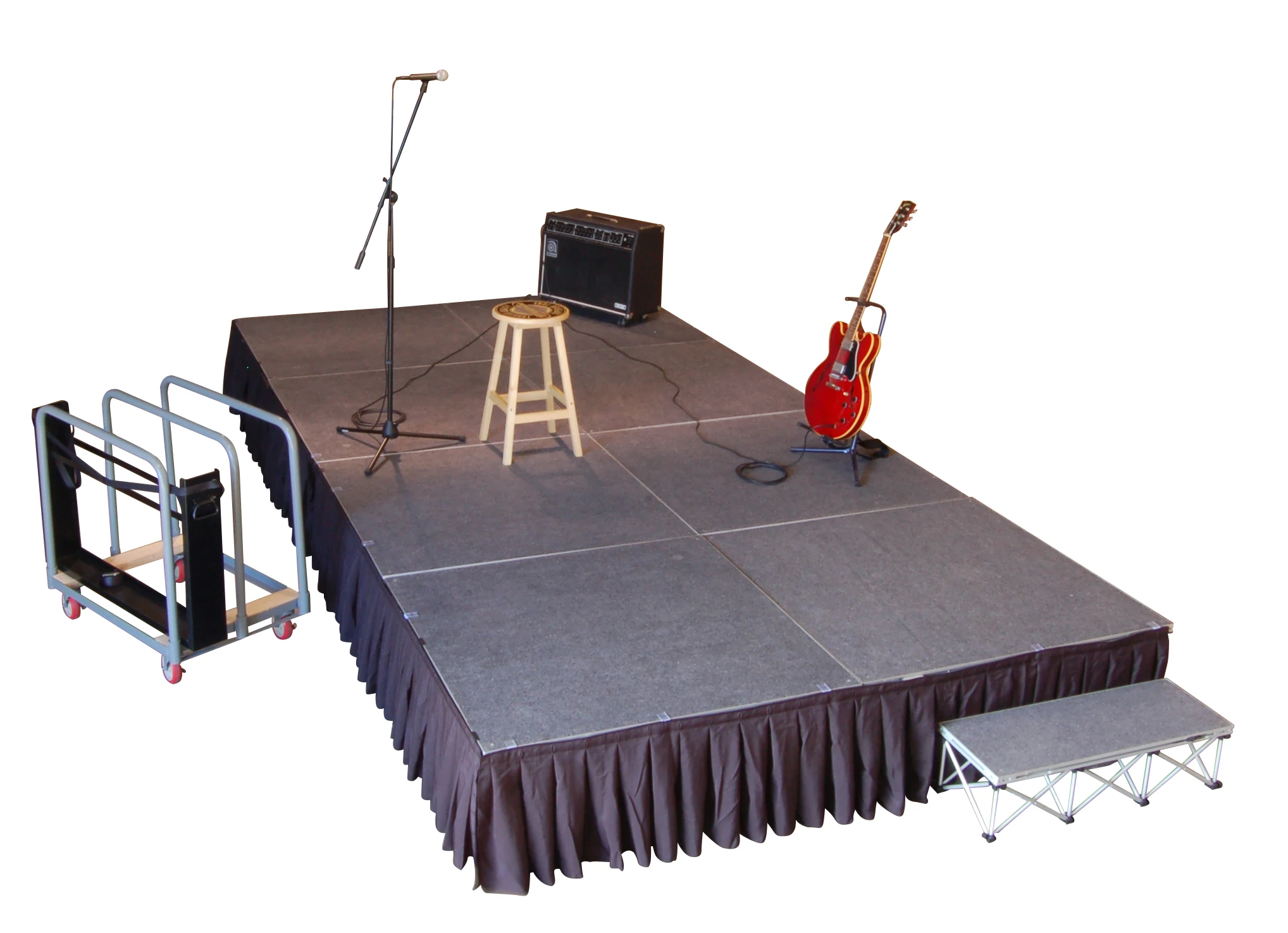 1*2m Aluminium Portable Platform Wedding Stage Folding Stage  Party Stage For Concert
