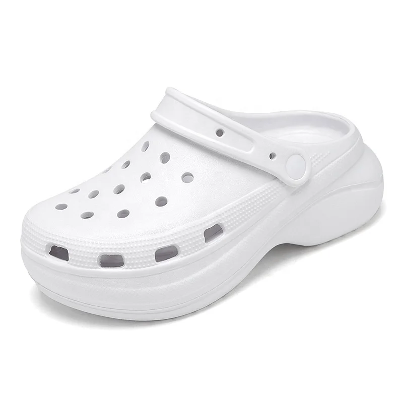 
2021 Thick Outsole Platform Clogs for Women High 8cm dropshipping Fashion Girls Slippers cheap gardening clogs for woman 