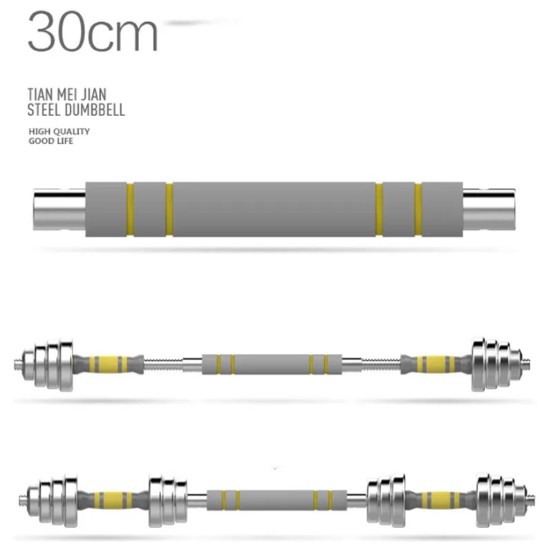 
Hot sell Custom 10kg-40kg Adjustable dumbbell set Foam handle weight barbell set 