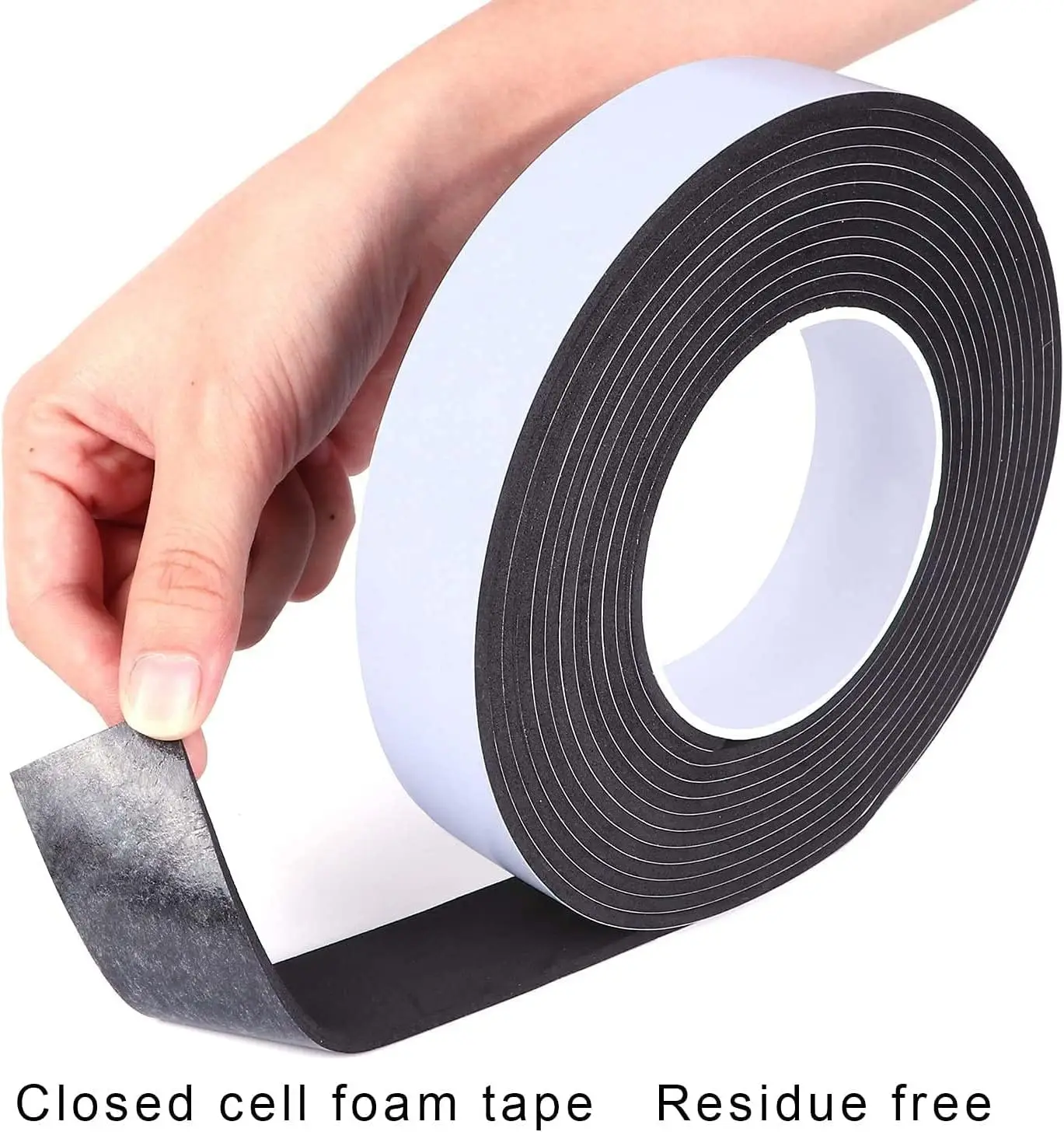 0.5mm-6mm thick Custom shockproof adhesive eva foam strip insulation sealing tape single sided