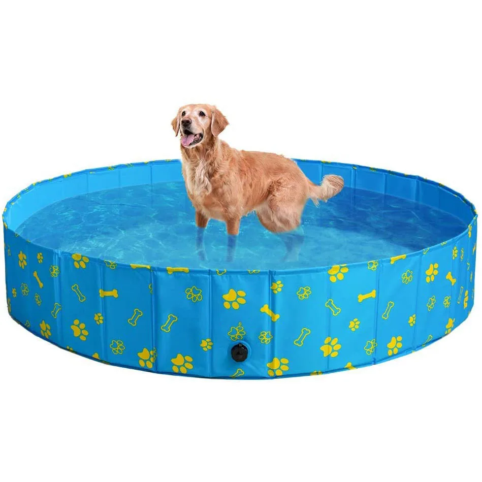 A01 Custom logo Dog Swimming Pool accessories Collapsible PVC Pet inflatable portable ice bath tub pcp cold plunge