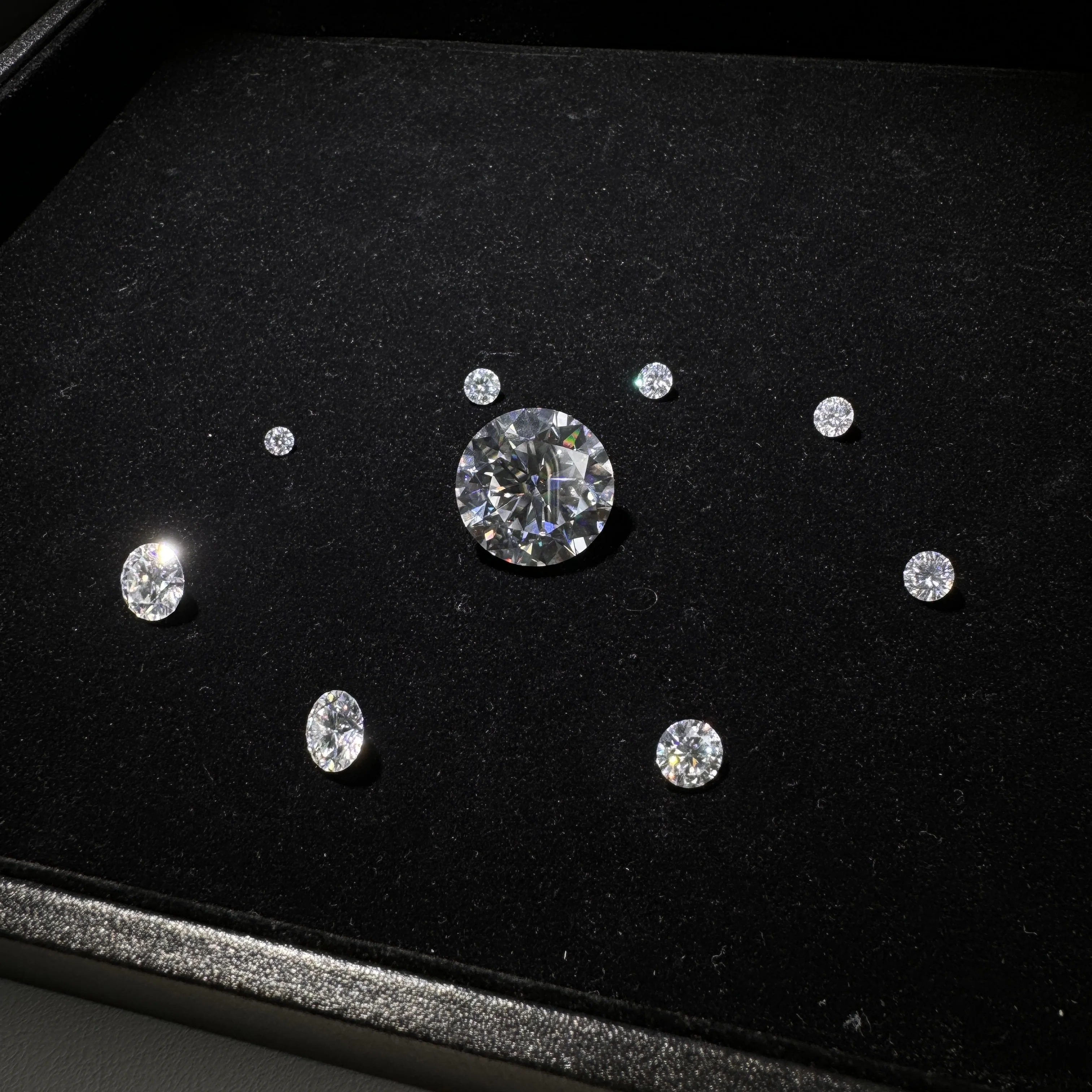 SICGEM белый Муассанит свободный алмаз оптом полированный драгоценный камень 1ct круглый блестящий из мосанита для изготовления ювелирных изделий