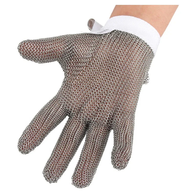 Stainless Steel Anti-Cutting resistant Gloves with Waterproof Function Wire Ring Slaughter Welding Glove for Industry Safety Use