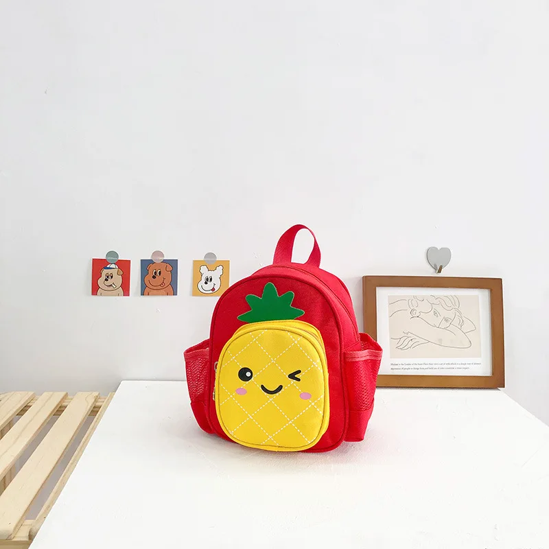 New Style Wholesale Fruit Shape School Bag For Girls Avocado Apple Children Backpack Kids Cartoon 3d Backpack