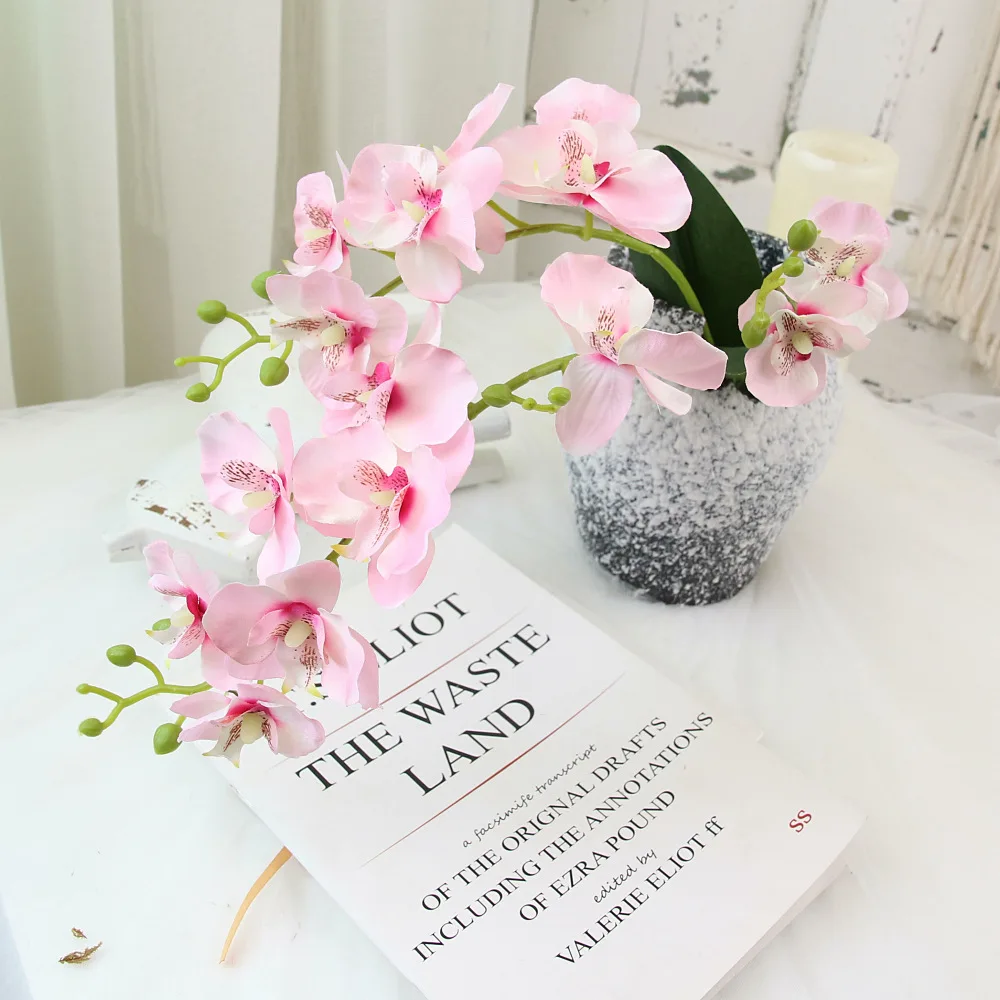 artificial phalaenopsis orchid flower bouquet flowers for home decoration