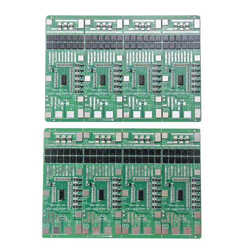Cheap Small Size 6S 24V 20A 40A Li ion BMS Same Port with Balance Polymer Battery Protection Circuit Board Solar Lighting BMS