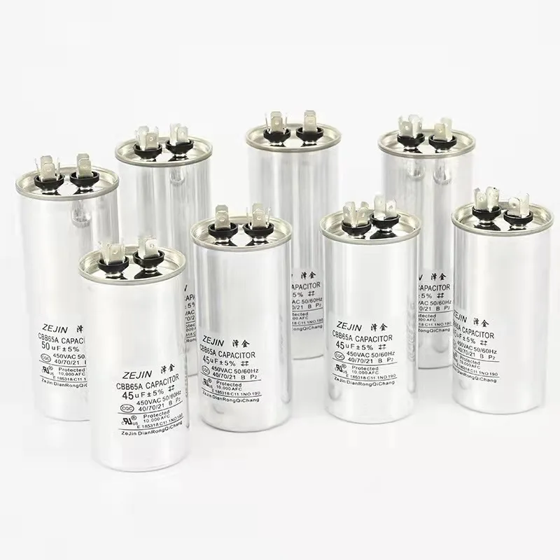 Passive Components High Quality Customized CBB65 Air Conditioning Compressor Starting Capacitor Film