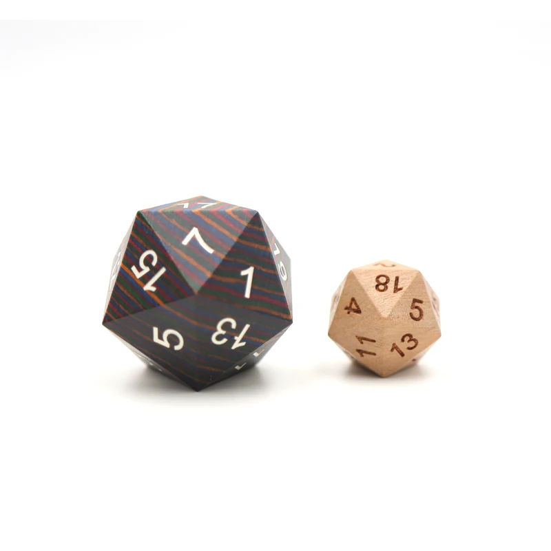 Ролевые подземелья многогранные игральные кости DND игры под заказ деревянные 33