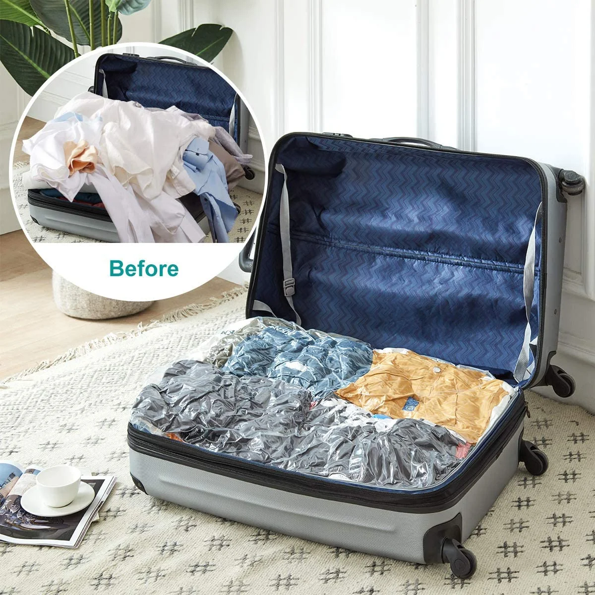 
large medium sizes Bulk Savings Lofts Apartments RV Campers Dorm Rooms Office Spaces Wardrobe Storage Bag 