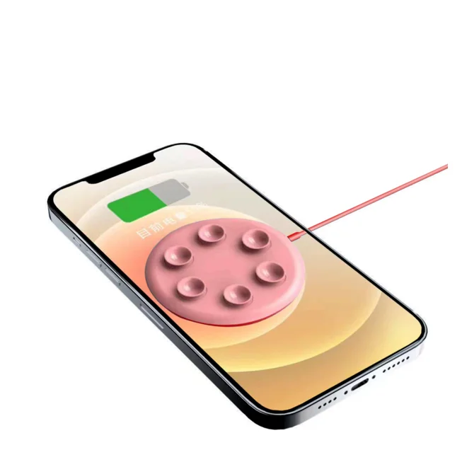 2022 portable Wireless Charger Suction Cup Fast Wireless Charging Pad Indicator Light 5W 10w Qi Charger for iPhone 14