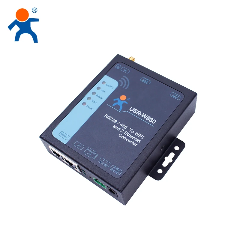 Serial RS485/RS232 Port to WiFi Ethernet Converter with modbus RTU to TCP USR-W630