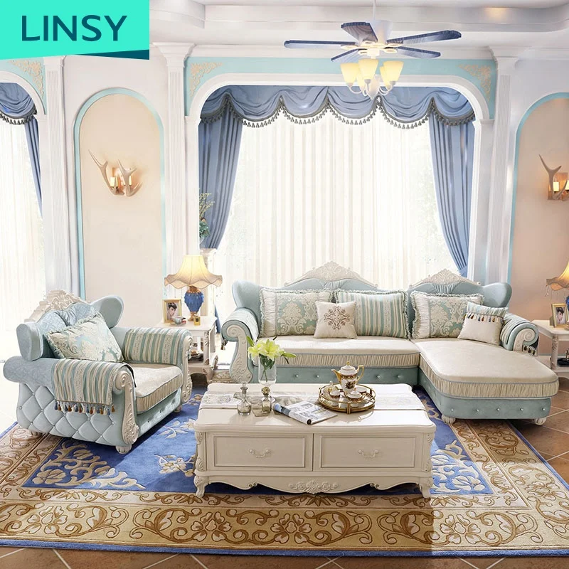Большой Диван Linsy дизайнерский диван для гостиной европейские кушетки в стиле кантри мебель 980
