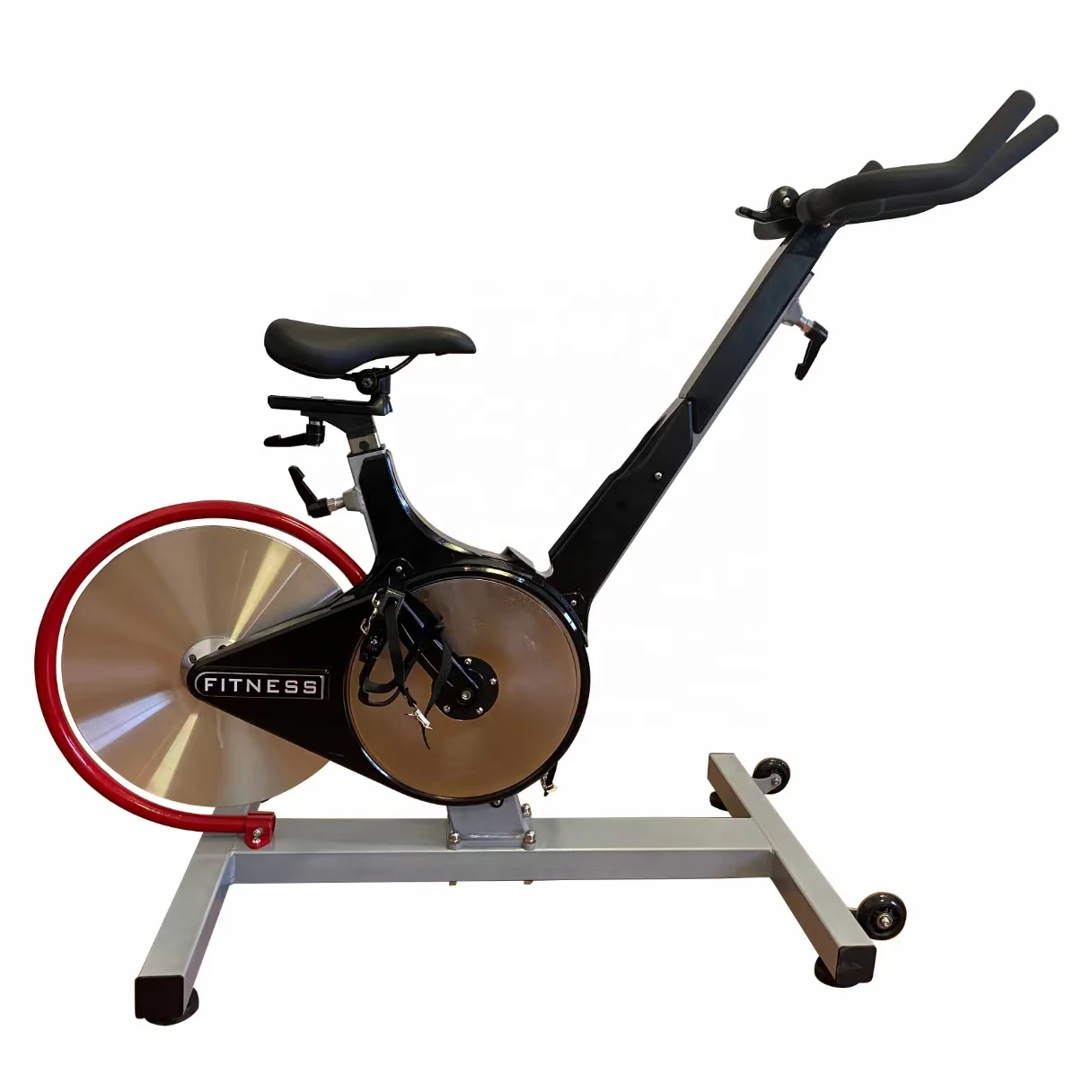 2023 Newest Commercial Spin Bike with 3.2KG Aluminium Rear Flywheel Steel Customized Unisex Fitness Air Bike Optional