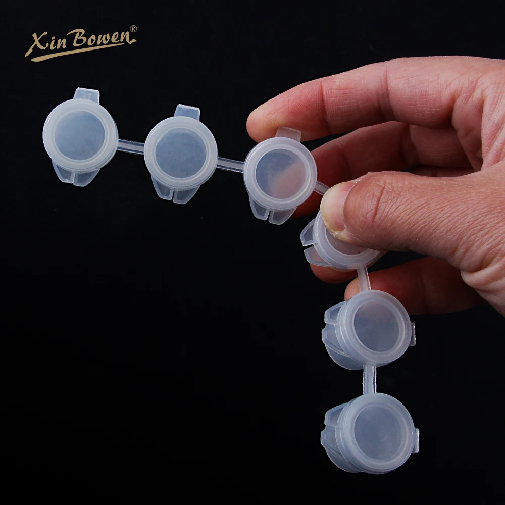 Xinbowen Factory 3ml*6 Reusable Mini Art Empty Paint Pots Paint Strips for Acrylic Watercolor Set Painting 3ml Glass Paint 3 Ml