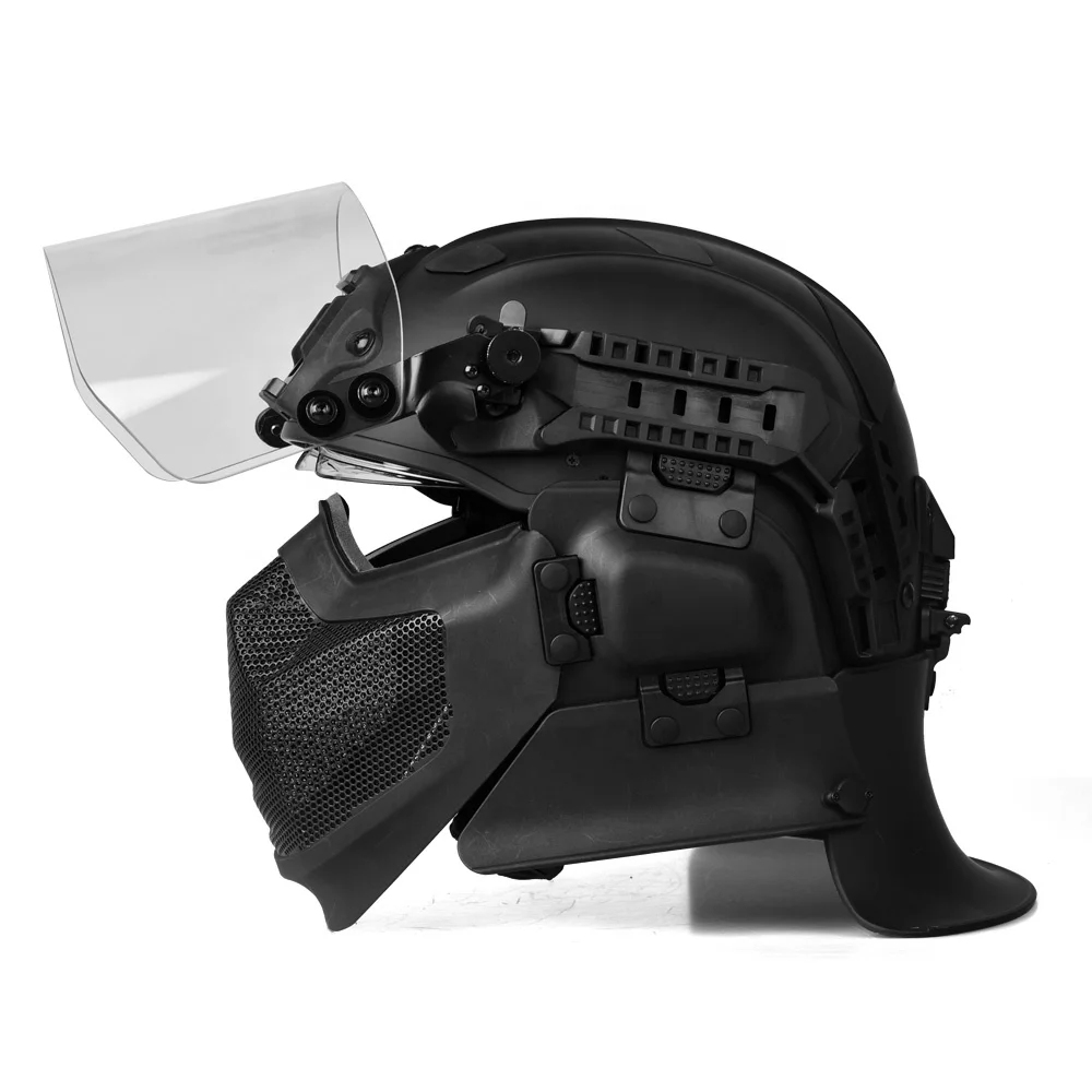 BESIEGER Multiple protection modules military security tactical anti riot helmets durable modular tactical helmets FBTK012A
